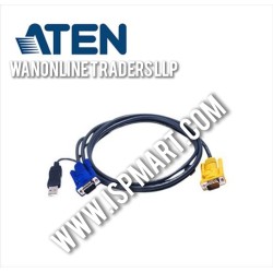 ATEN USB KVM Cable with 3 in 1 SPHD and built-in PS/2 to USB converter  2L-5202U